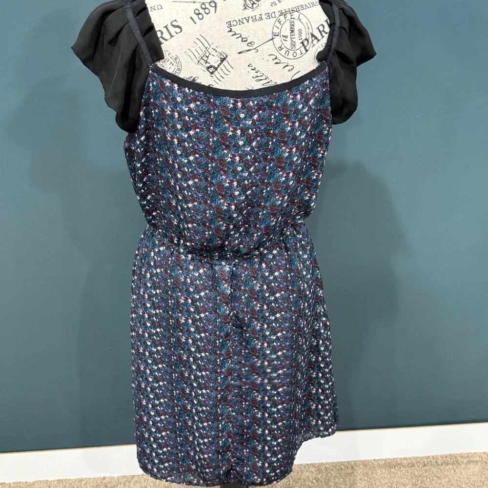 ❤️ Ronson Charlotte Ronson Floral Chiffon Mini Dress - Size M - Cottagecore - Picture 4 of 7